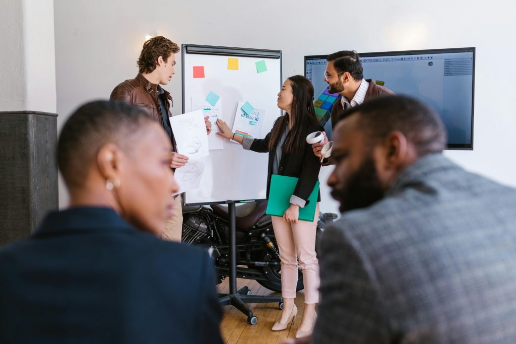 accountant having a meeting discussing strategies